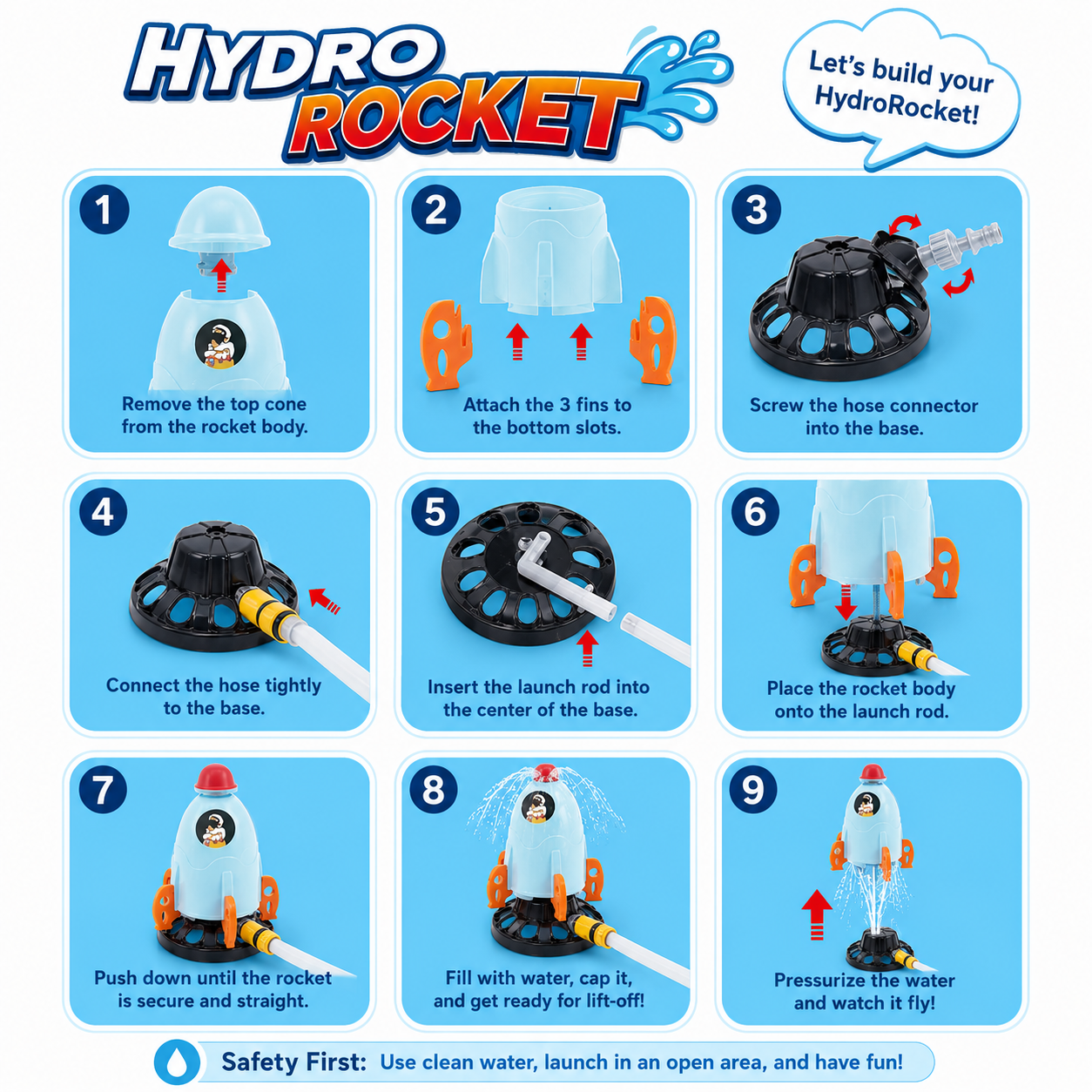 HydroRocket summer toy for kids